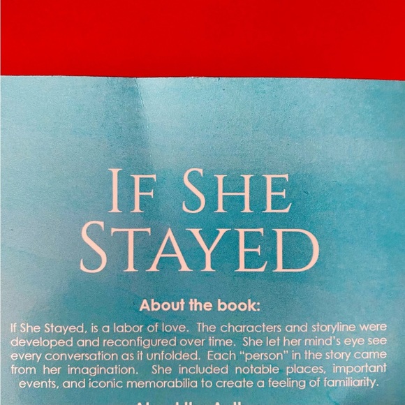 'If She Stayed' Beautiful Novel by Joanne Schiller - NEW - Picture 4 of 4